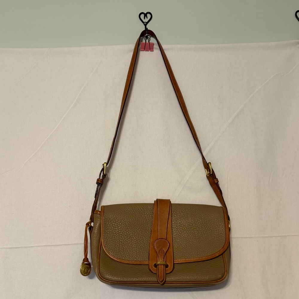 Dooney & Bourke Brown Leather Crossbody Bag